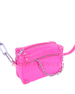 LV Crocodile Mini Soft Trunk Pink
