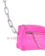 LV Crocodile Mini Soft Trunk Pink