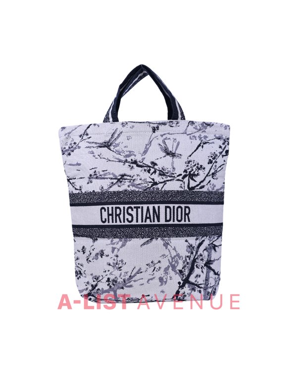 Dior Leaves Canvas Tote Bag