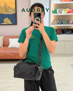 F12 AUDREY Cowhide Doctors Bag in Black