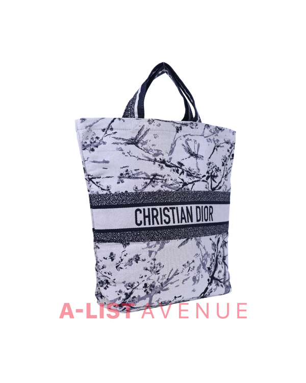 Dior Leaves Canvas Tote Bag