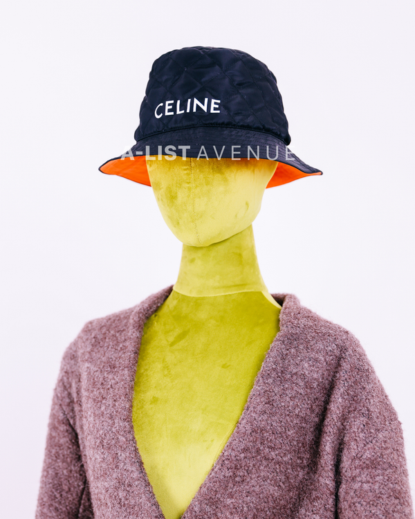 Celine Quilted Nylon Bucket Hat