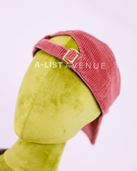Celine Corduroy Cap in Pink