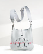 Hermes Evelyne III PM Bleu Pale PHW
