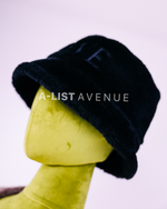 Loewe Shearling Bucket Hat in Black