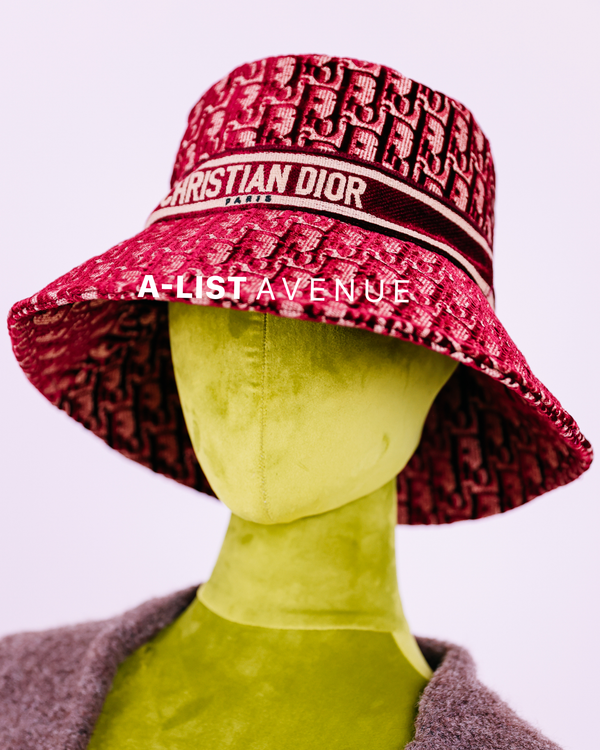 Dior Bucket Hat Maroon