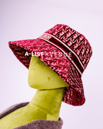 Dior Bucket Hat Maroon