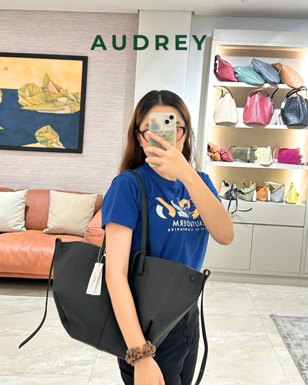 C20 AUDREY Cowhide Colene Bag in Black