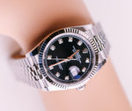 Rolex Datejust 36 Oystersteel Black Diamond Dial