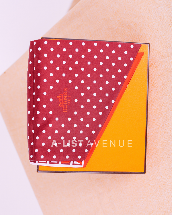 Hermès Maxi Twilly Alpha / Dot Silk Scarf