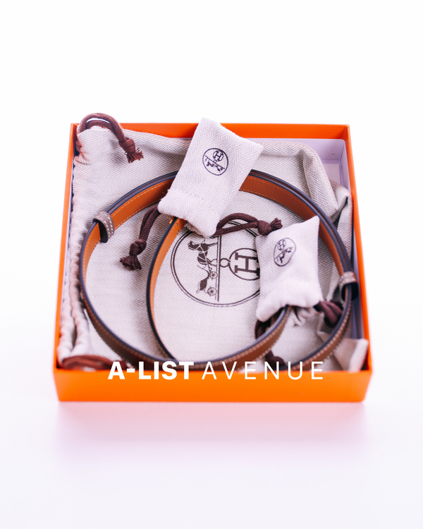 Hermes Kelly Belt Etoupe GHW
