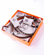 Hermes Kelly Belt Etoupe GHW