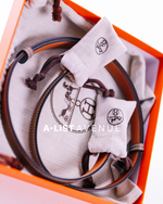 Hermes Kelly Belt Etoupe GHW