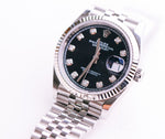 Rolex Datejust 36 Oystersteel Black Diamond Dial