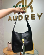 E8 AUDREY Cowhide Shoulder Bag in Black
