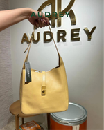 E8 AUDREY Cowhide Shoulder Bag in Yellow