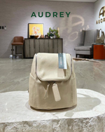 D1 AUDREY Cowhide Small Backpack Bag in White