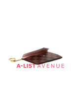 LV Damier Ebene Recto Verso Card Holder in Rose Ballerine