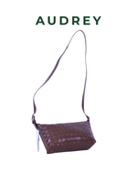 E12 AUDREY Lambskin Sling Bag in Brown