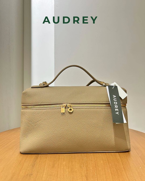 V4 AUDREY Cowhide Hand/Sling Bag in Beige