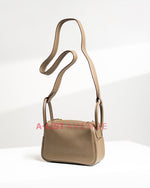 Hermes Mini Lindy Etoupe GHW