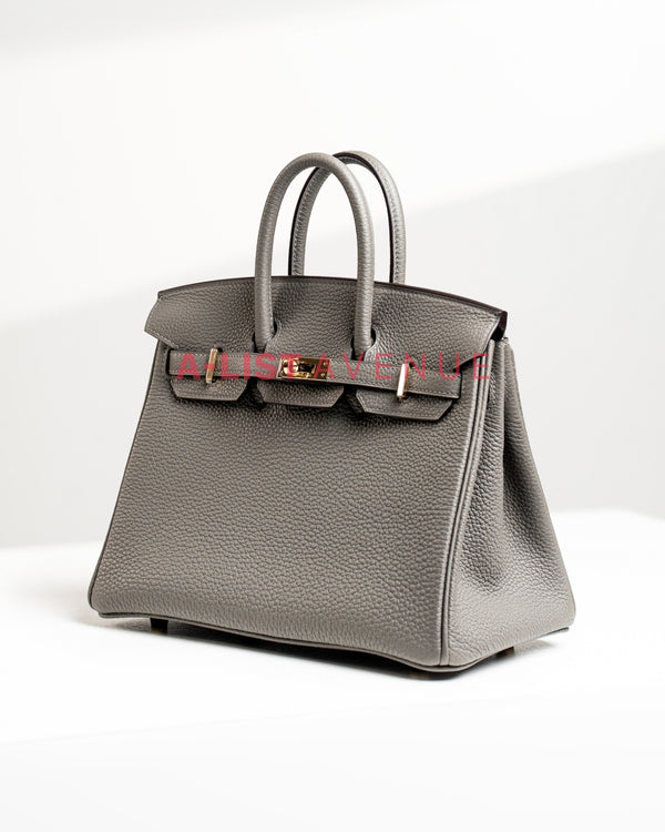 HERMES BIRKIN 25 GRIS MEYER