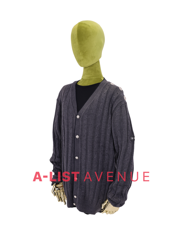 Balmain  #1090 Cardigan Gray