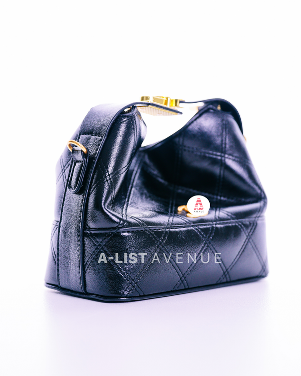 Chanel Lunch Bag Purse With Stap