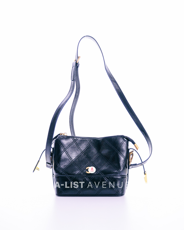 Chanel Lunch Bag Purse With Stap