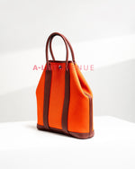 Hermes Garden File 28 in Orange Canvas PHW