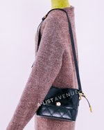Chanel Lunch Bag Purse With Stap