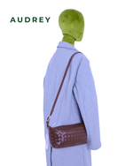 E12 AUDREY Lambskin Sling Bag in Brown