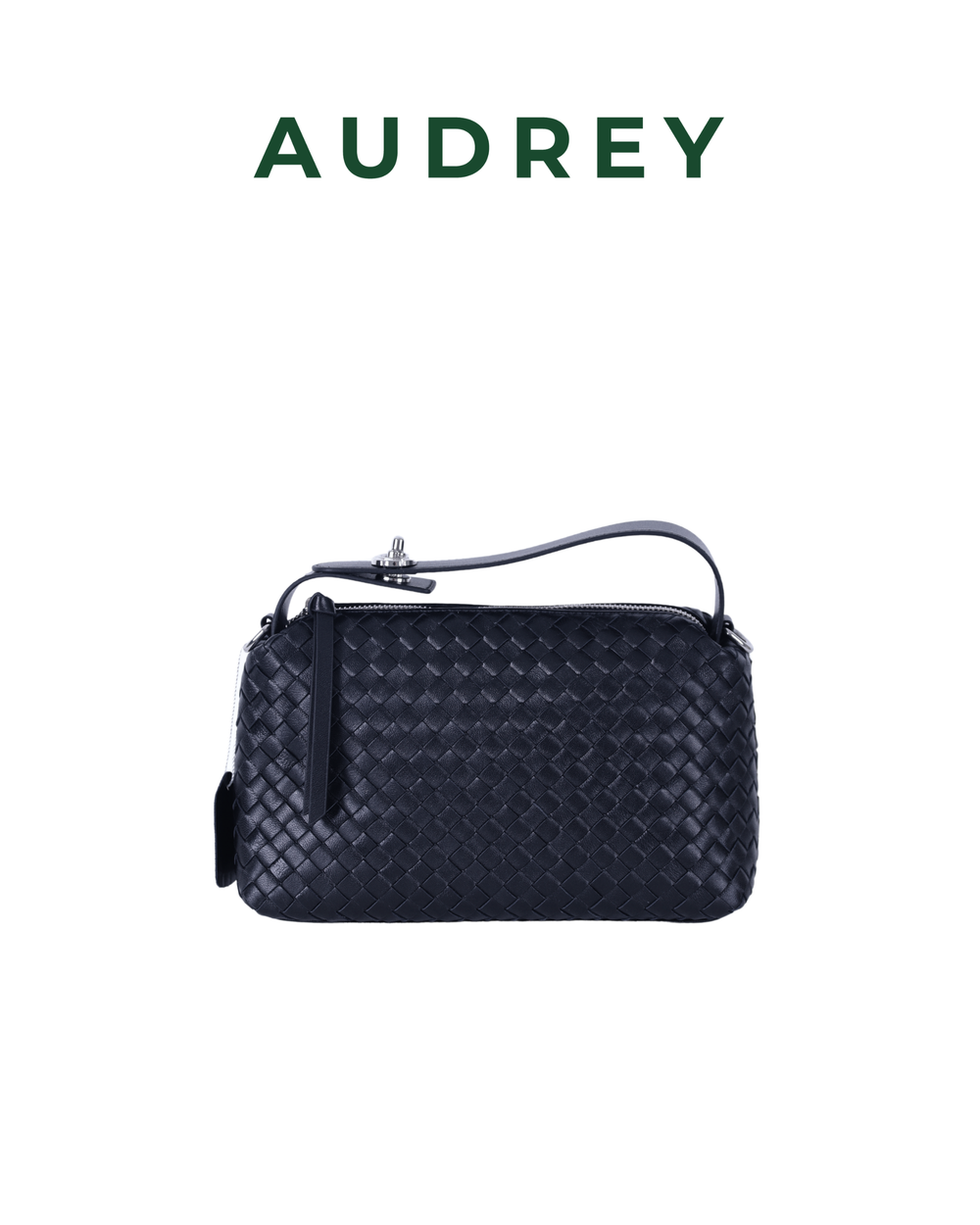 F16 AUDREY Lambskin Hand/Sling Bag in Black
