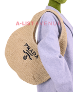 Prada Rattan Bag With Free Compact Mirror