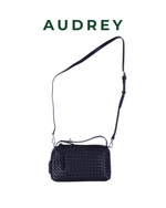 F16 AUDREY Lambskin Hand/Sling Bag in Black