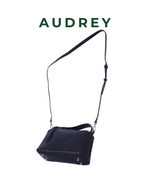 F16 AUDREY Lambskin Hand/Sling Bag in Black