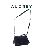 F16 AUDREY Lambskin Hand/Sling Bag in Black