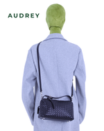 F16 AUDREY Lambskin Hand/Sling Bag in Black