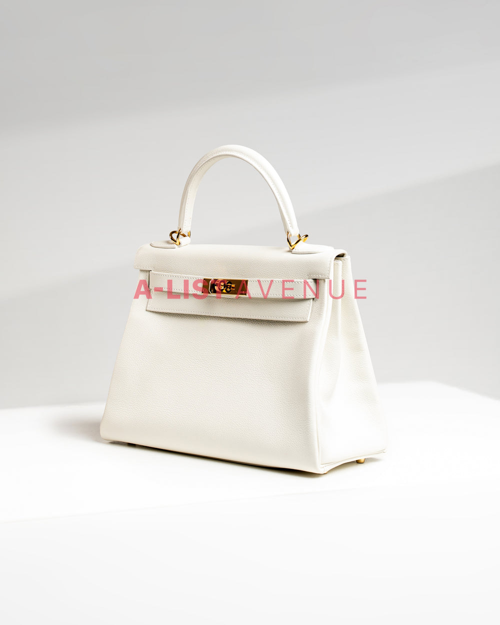 HERMES KELLY 28 GHW WHITE