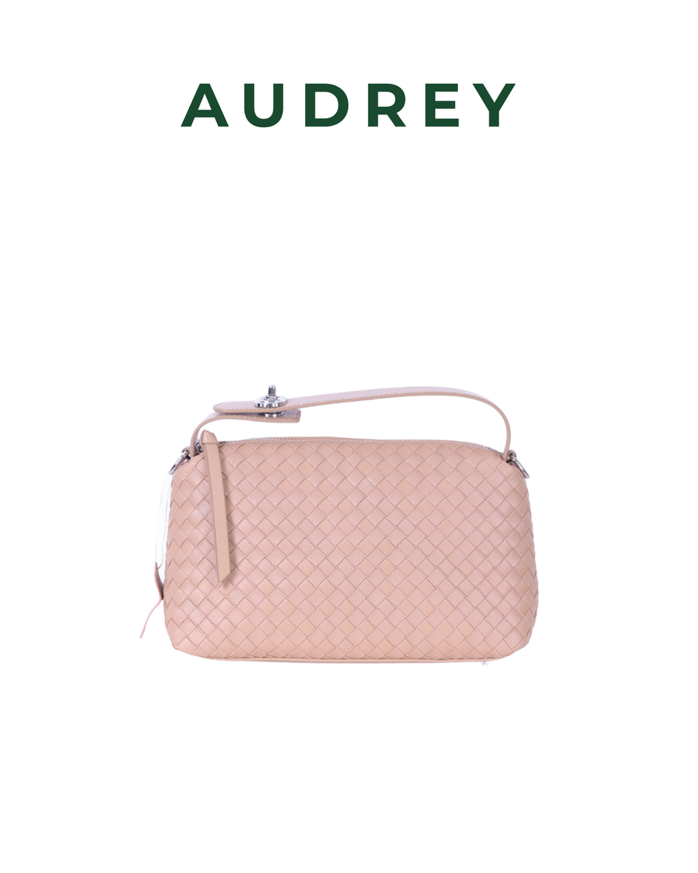 F16 AUDREY Lambskin Hand/Sling Bag in Beige