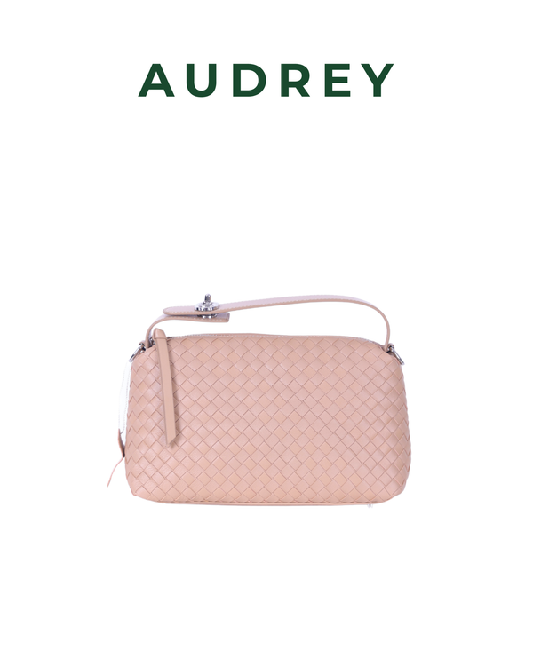 F16 AUDREY Lambskin Hand/Sling Bag in Beige