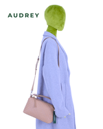F16 AUDREY Lambskin Hand/Sling Bag in Beige