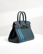 Hermes Birkin 30 Dark Green Bleu Zellige GHW