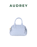 S11 AUDREY Lambskin Mini Speedy Bag in White Gray