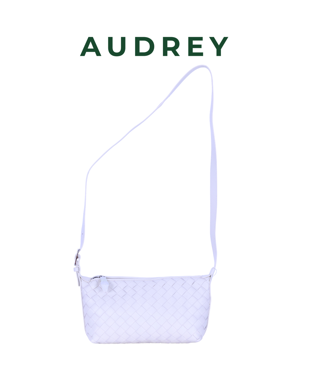 E12 AUDREY Lambskin Sling Bag in White