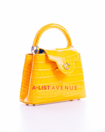 LV Capucines Mini Yellow Alligator Leather