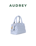 S11 AUDREY Lambskin Mini Speedy Bag in White Gray