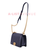 Chanel Black Quilted Lambskin Medium boy Bag