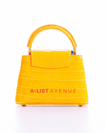LV Capucines Mini Yellow Alligator Leather