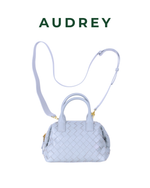 S11 AUDREY Lambskin Mini Speedy Bag in White Gray